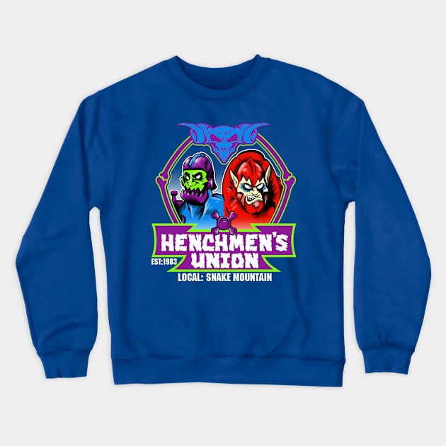 Henchmen's Union: Snake Mountain Crewneck Sweatshirt by mannycartoon